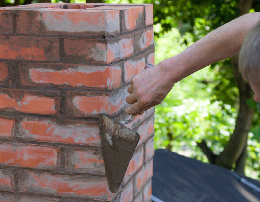 Chimney brick repair